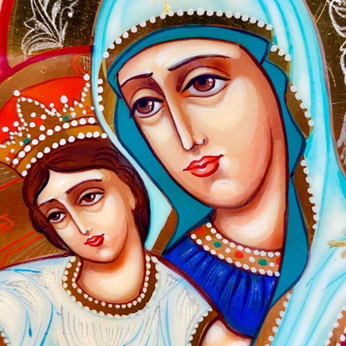 Axion Estin wooden handmade icon new 14x18 cm