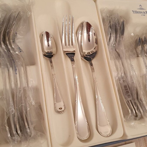Villeroy & Boch 1748 set with 6 forks, 6 spoons and 6 teaspoons new