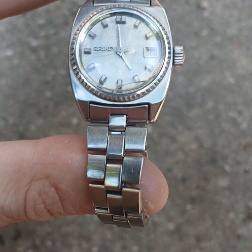 Seiko Automatic 2205-0230 women's watch used, silver