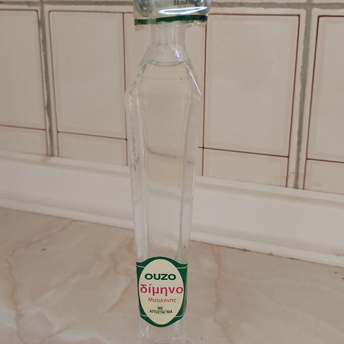 Ouzo Dimino Mitilini vintage unopened bottle like new