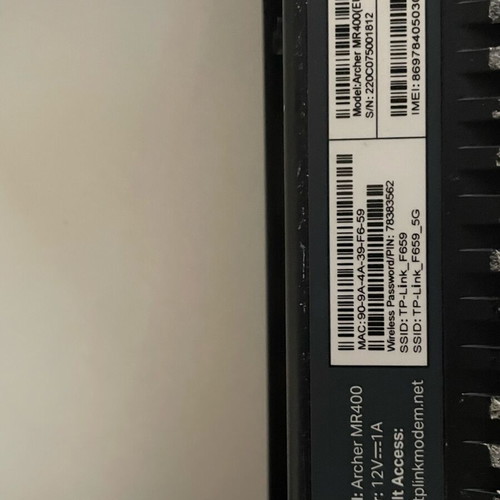 Tp-link Archer M400 V4 router (modem) like new with SIM card