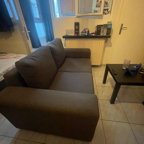 Gray two-seater sofa like new, 170x95 cm