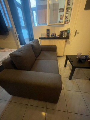 Gray two-seater sofa like new, 170x95 cm