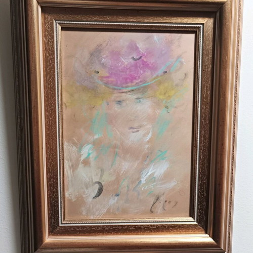 Painting by artist Doris, like new, signed, 24x34 cm