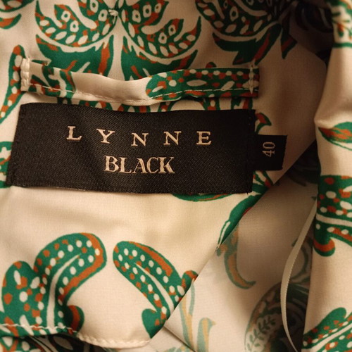 Lynne satin-look suit Large like new, spring-summer, white-green