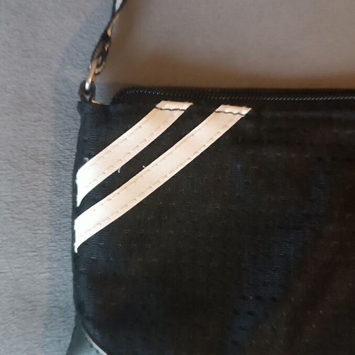 Handbag black fabric casual used