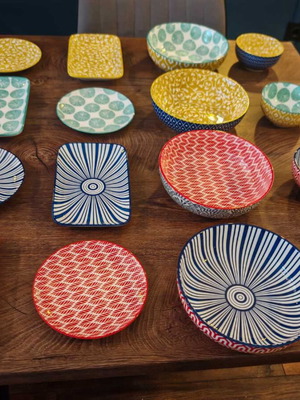 Selamica ceramic colorful kitchen set new