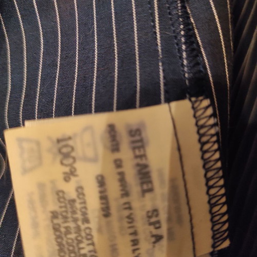 Stefanel shirt blue with white stripes like new, size M