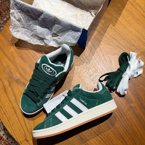 Adidas Campus sneakers new, dark green and white, EU 38 2/3 & 39 1/3