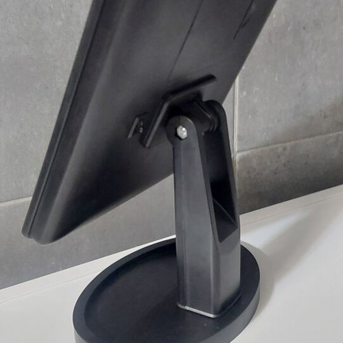 LED makeup mirror with adjustable lights and stand