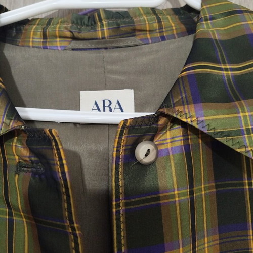 Ara checked jacket like new, vintage style, green tones