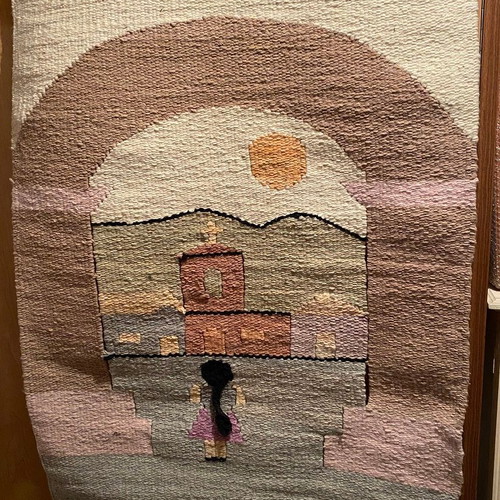 Handmade woven wall decor 100% wool new