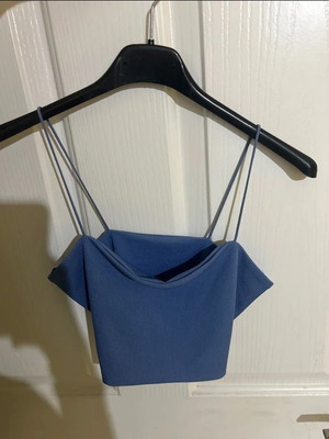 Crop top Shein like new, blue, size S