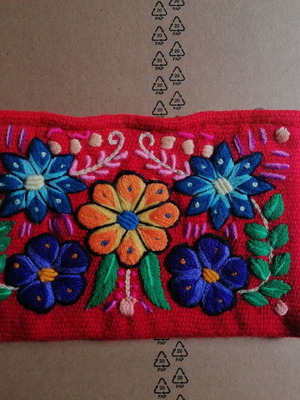 Handmade Peruvian toiletry bag new, woven and hand embroidered