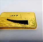  ΤΙΤΑΝΙΚΟΣ Μπάρα Χρυσού  1 OZ GOLD LAYERED.999