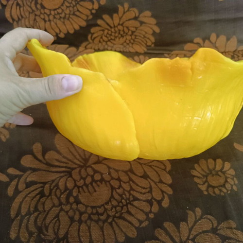 Large flower candle like new, decorative 28x12 cm
