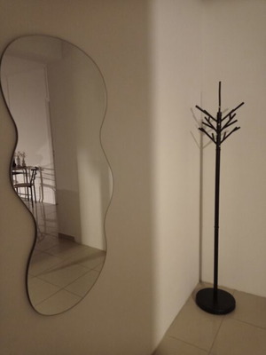 JYSK VAMMEN floor coat rack, black metal