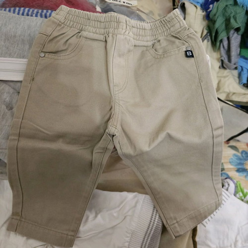 Beige baby pants like new, pack of two