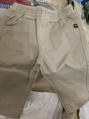 Beige baby pants like new, pack of two