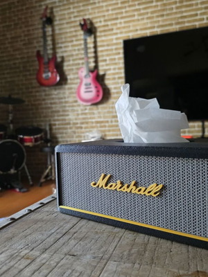 Speaker tissue box 3d printed, new