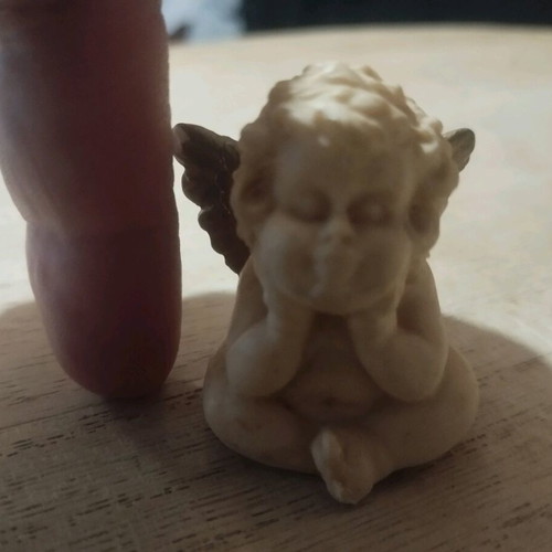 Handmade angel figurine used, ceramic, from Venice