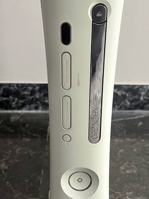 Xbox 360 console used with controller and FIFA06 game