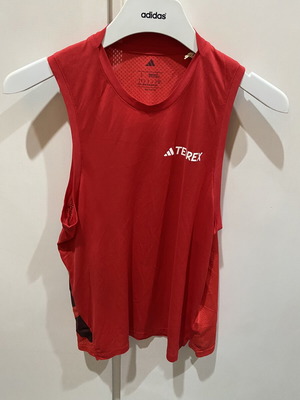 Adidas Terrex Xperior Tank new, women's running top black and red