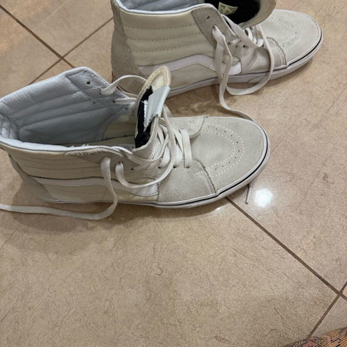 Vans sneakers used, size 40, white and beige