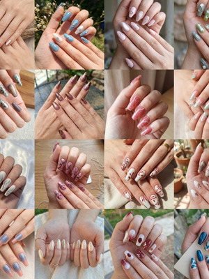 Press On Nails new, handmade soft girl and fairycore designs