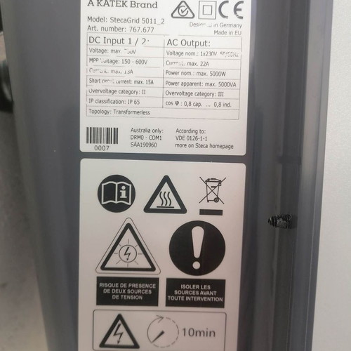 Katec StecaGrid 5011_2 new on-grid inverter made in Germany
