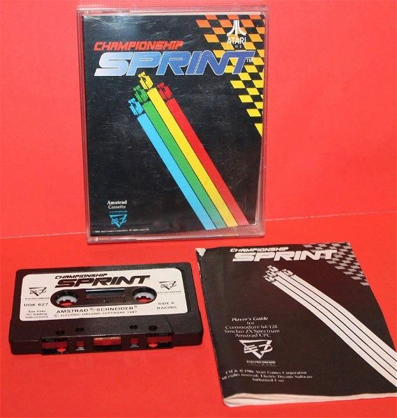  Amstrad CPC, Championship Sprint Atari Games (1986) se poli kali katastasi. (den echi gini test) timi 10 evro