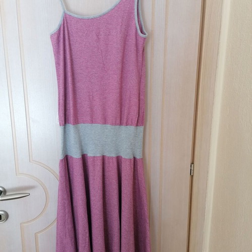 DKNY dress new, cotton, size M, red and gray