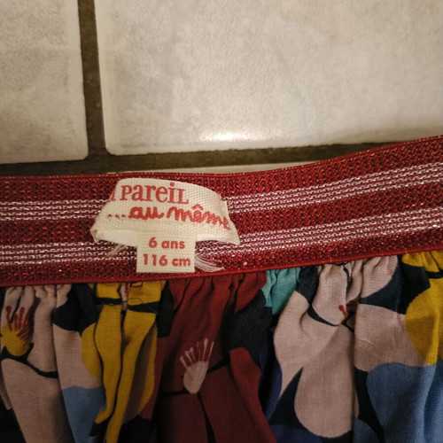 Dpam reversible skirt like new, multicolor for 6 years old