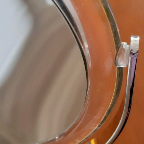 Double-sided mirror used, ×10 magnification