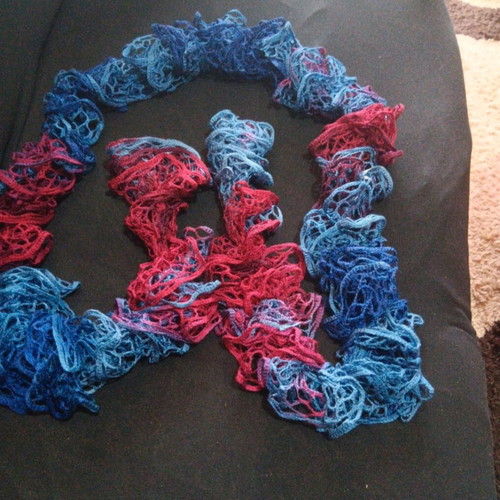 Handmade scarf new, multicolored