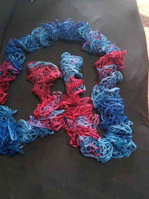 Handmade scarf new, multicolored