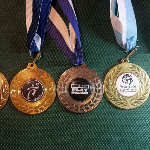 Beach Volley collectible medals like new, set of 5, 10 years old