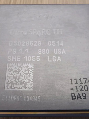 Επεξεργαστής Sun Ultra Spark III 1200MHz μεταχειρισμένος, σπάνιο Revision BA9