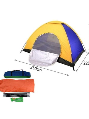 Colorful camping tent new for 6 people 250x220x150 cm