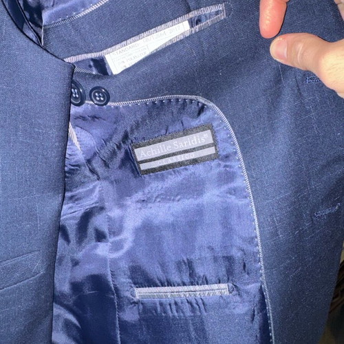 Blue suit set N48 Achille Saridis like new