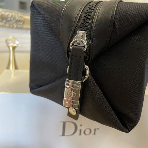 Dior Beautè black toiletry bag pouch with box
