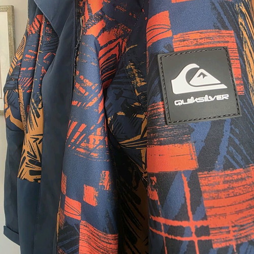 Quiksilver Mission Printed Block Technical Snow Jacket XL like new