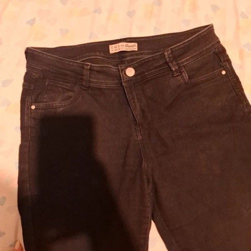 Black denim jeans