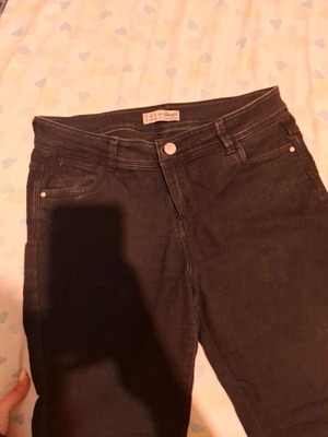 Black denim jeans