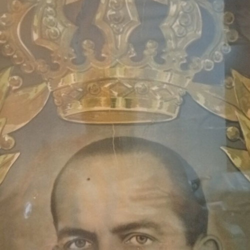 Vintage lithograph 50x48cm, collectible