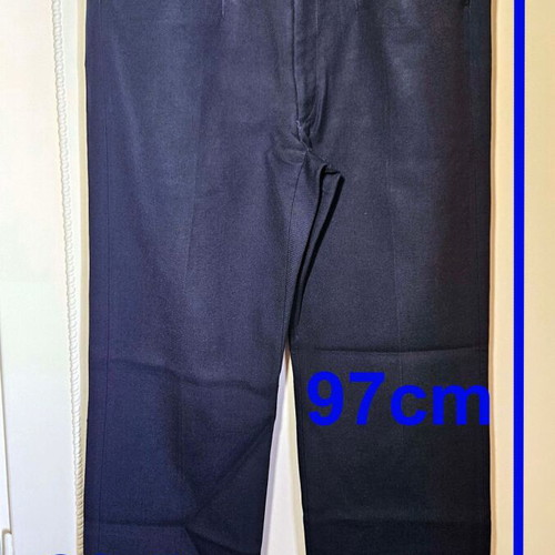 Men's blue suit pants, size L