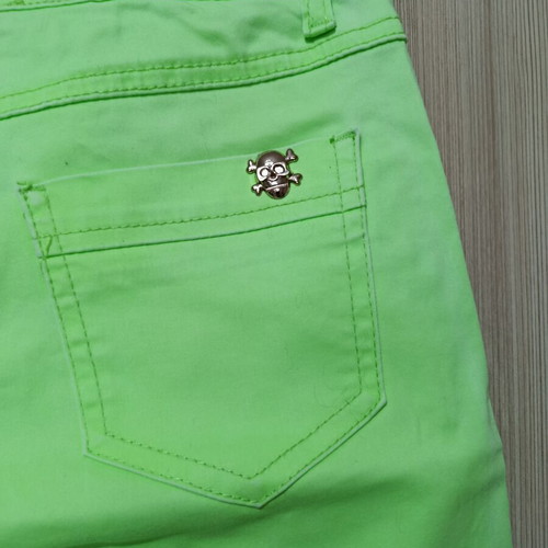 Pants XS green used with slight elasticity