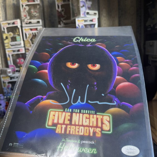 FNAF Signed Print by Jess Weiss like new with COA