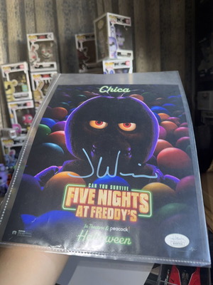 FNAF υπογεγραμμένη εκτύπωση από Jess Weiss σαν καινούργια με COA