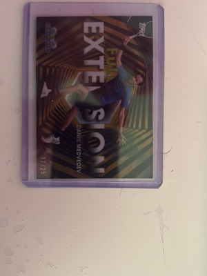 2026 Topps Graphite Tennis Daniil Medvedev Full Extension /25 Gold card like new